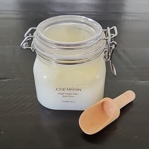 JOSIE MARAN Sugar Scrub Argan Sugar Balm Body Scrub Scoop Sweet Clementine 10 oz